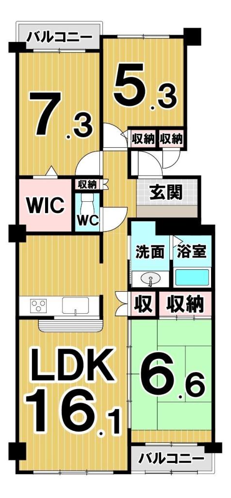 リブウェル大通　１００６号室 間取り