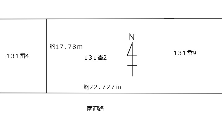 帯広市西23条南売土地【解体更地渡し】 間取り