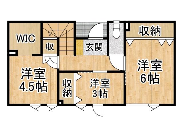 西８条北７丁目【太陽光発電付き！高性能省エネ住宅♪】 間取り