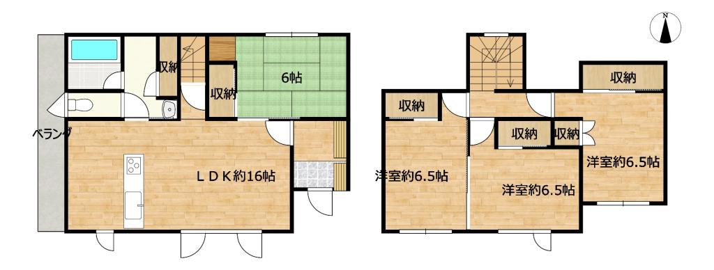【駐車拡張工事中】帯広市西23条南4丁目 間取り